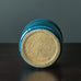 Nils Kahler for Herman A. Kahler Keramik cylindrical vase with turquoise glaze