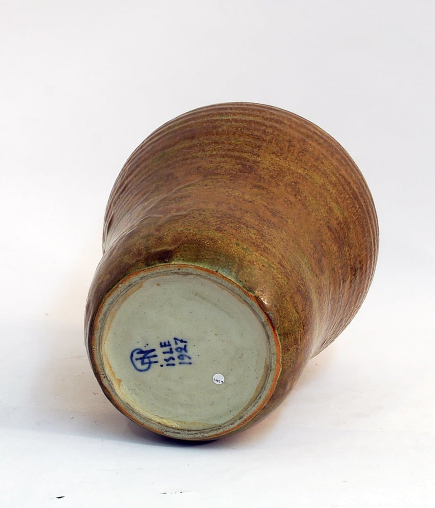 Stoneware vase by Patrick Nordstrom marks