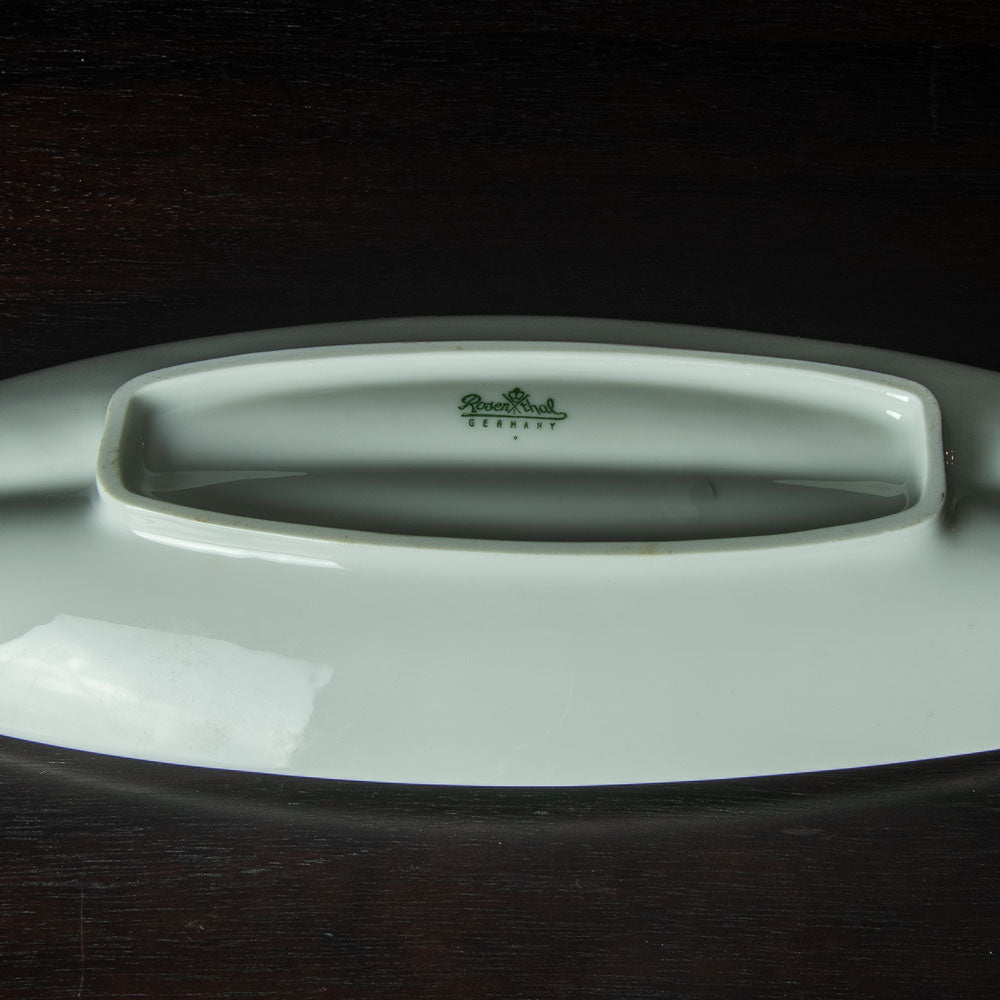 Tapio Wirkkala for Rosenthal, white porcelain leaf dish H1002