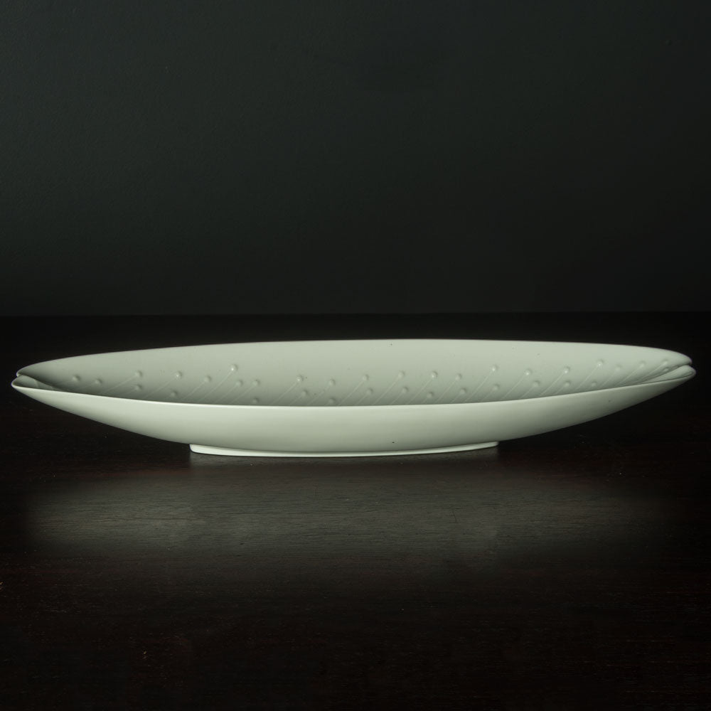 Tapio Wirkkala for Rosenthal, white porcelain leaf dish H1002