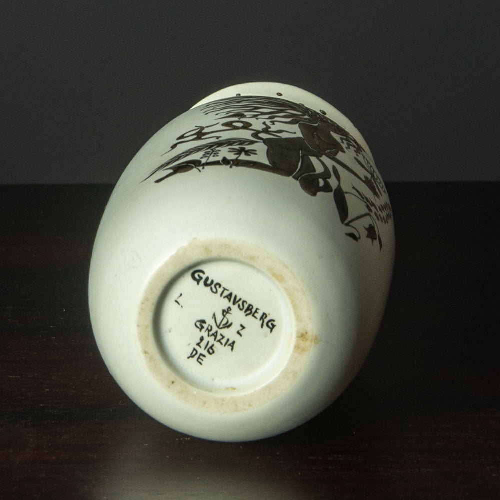 Stig Lindberg for Gustavsberg, Sweden, "Grazia" vase with female figure H1299