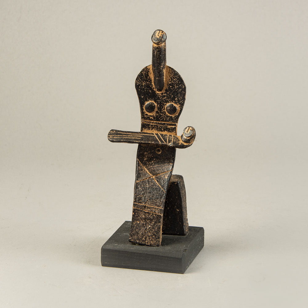 John Maltby, own studio, UK, stoneware mother and child figure H1323