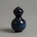 Nils Thorsson for Royal Copenhagen, double-gourd cabinet vase with mussel-blue glaze G9500