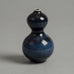 Nils Thorsson for Royal Copenhagen, double-gourd cabinet vase with mussel-blue glaze G9500