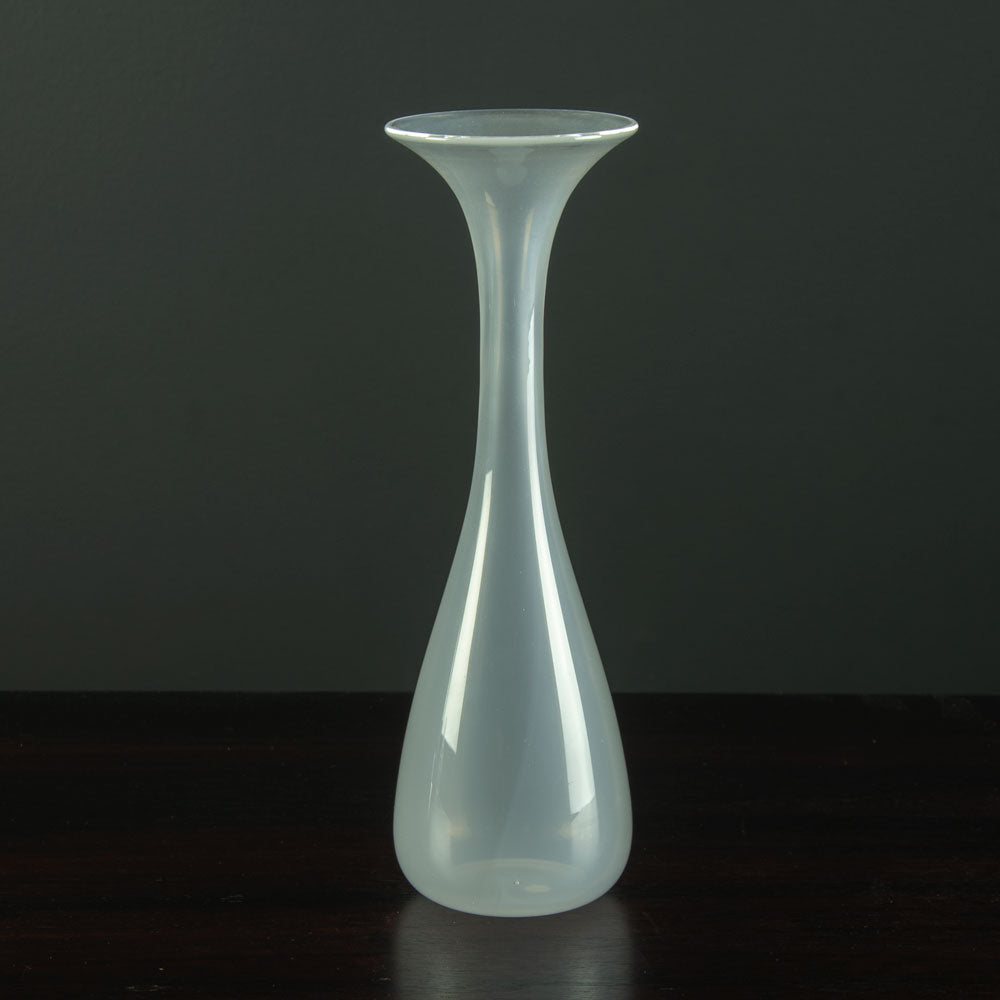 Sven Palmquist for Orrefors, Sweden, milky glass "Expo"  vase with flaring rim A1247