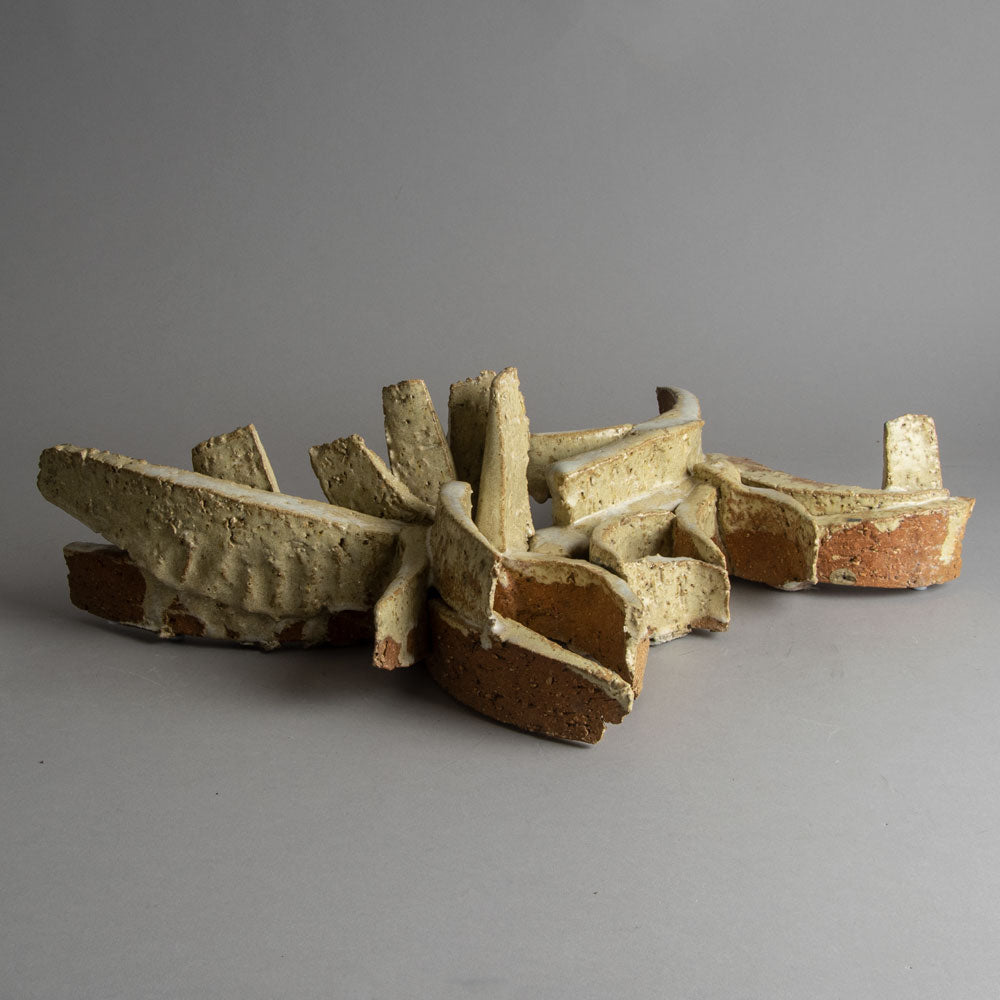 Hertha Hillfon, Sweden, stoneware sculpture with pale brown glaze H1423