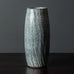 Gunnar Nylund for Rorstrand, Sweden, stoneware vase with striated pale blue-gray glaze H1295