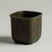 Just Andersen, Denmark, disko metal square vase H1044