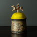 Gilbert Portanier, France, unique earthenware lidded jar H1572