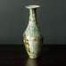 Marianne de Trey, UK, unique porcelain vase with multicolored matte glaze