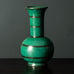 Wilhelm Kåge for Gustavsberg, "Argenta" vase with green matte glaze with silver decoration H1590