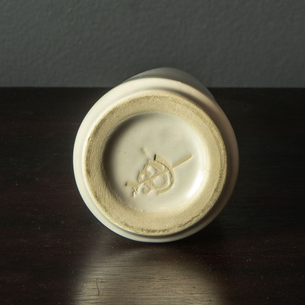 Jan Bontjes van Beek, Germany, conical stoneware vase with matte white glaze