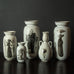 Five Grazia vases by Stig Lindberg for Gustavsberg, Sweden