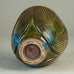 Wilhelm Kåge for Gustavsberg, Sweden, unique "Farsta" vase with blue and olive glaze H1601
