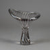 Vicke Lindstrand for Kosta, "chanterelle" vase in black and clear glass H1650
