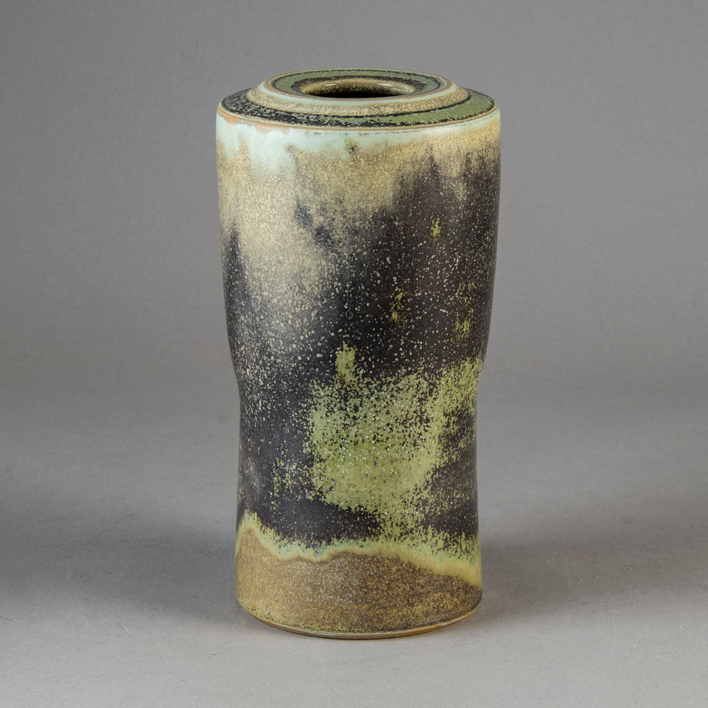 Volker Ellwanger, Germany, unique stoneware vase with crystalline glaze H1625