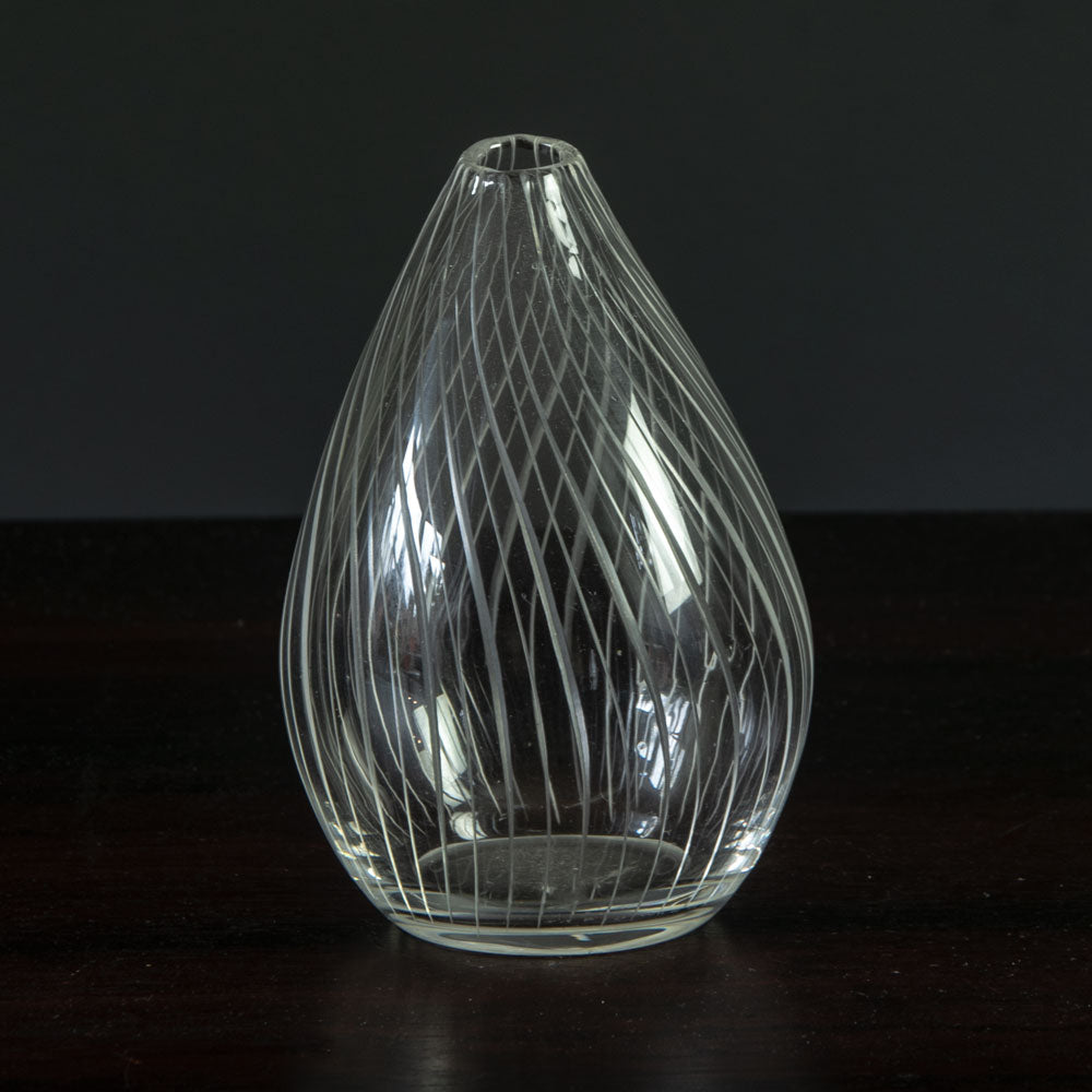 Tapio Wirkkala for Iittala, engraved glass vase N8727