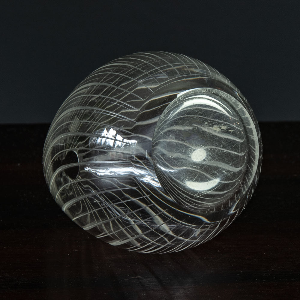 Tapio Wirkkala for Iittala, engraved glass vase N8727