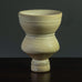 Heiner Balzar, Germany, unique tiered stoneware vase with matte beige glaze H1627