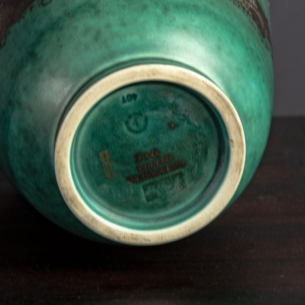 Wilhelm Kåge for Gustavsberg, Argenta vase with fish decoration