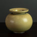 Gunnar Nylund for Rörstrand, round stoneware vase with yellow ochre glaze J1001