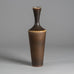 Berndt Friberg for Gustavsberg, unique stoneware vase with dark brown glaze H1466