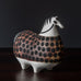 Stig Lindberg for Gustavsberg, Stoneware horse with hand painted decoration G9443
