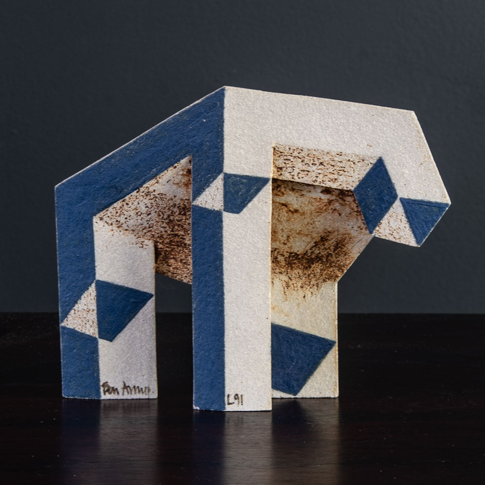 Ben Arnup, own studio, UK, unique stoneware sculpture of a table H1201