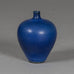 Berndt Friberg for Gustavsberg, Sweden, miniature vase with blue haresfur glaze H1600