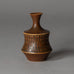 Stig Lindberg for Gustavsberg, unique stoneware vase with brown matte glaze E7106