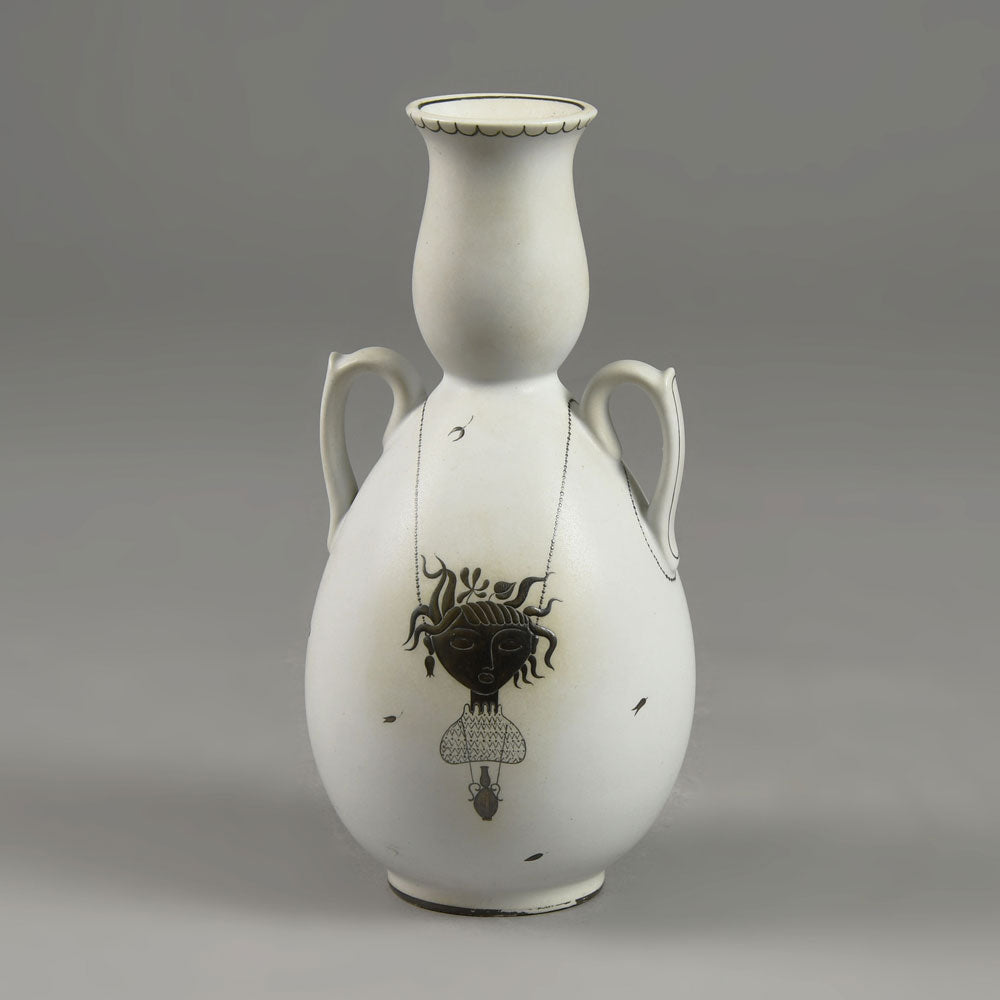 Five Grazia vases by Stig Lindberg for Gustavsberg, Sweden