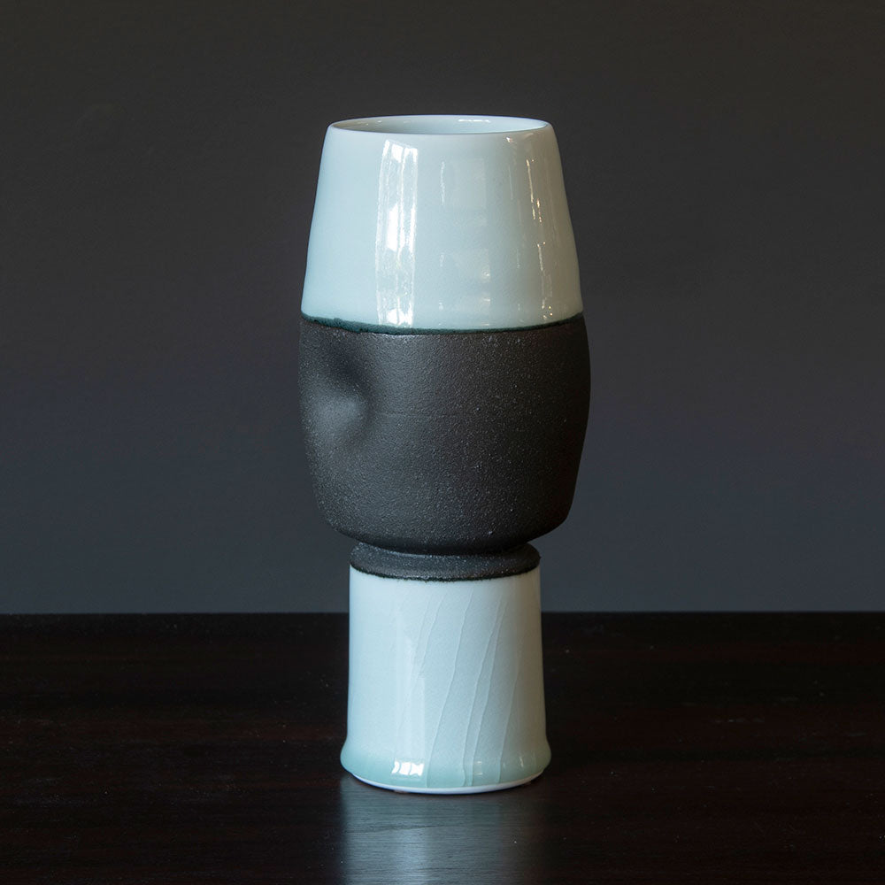 Fritz Rossmann, Germany, porcelain vase with celadon glaze G9254