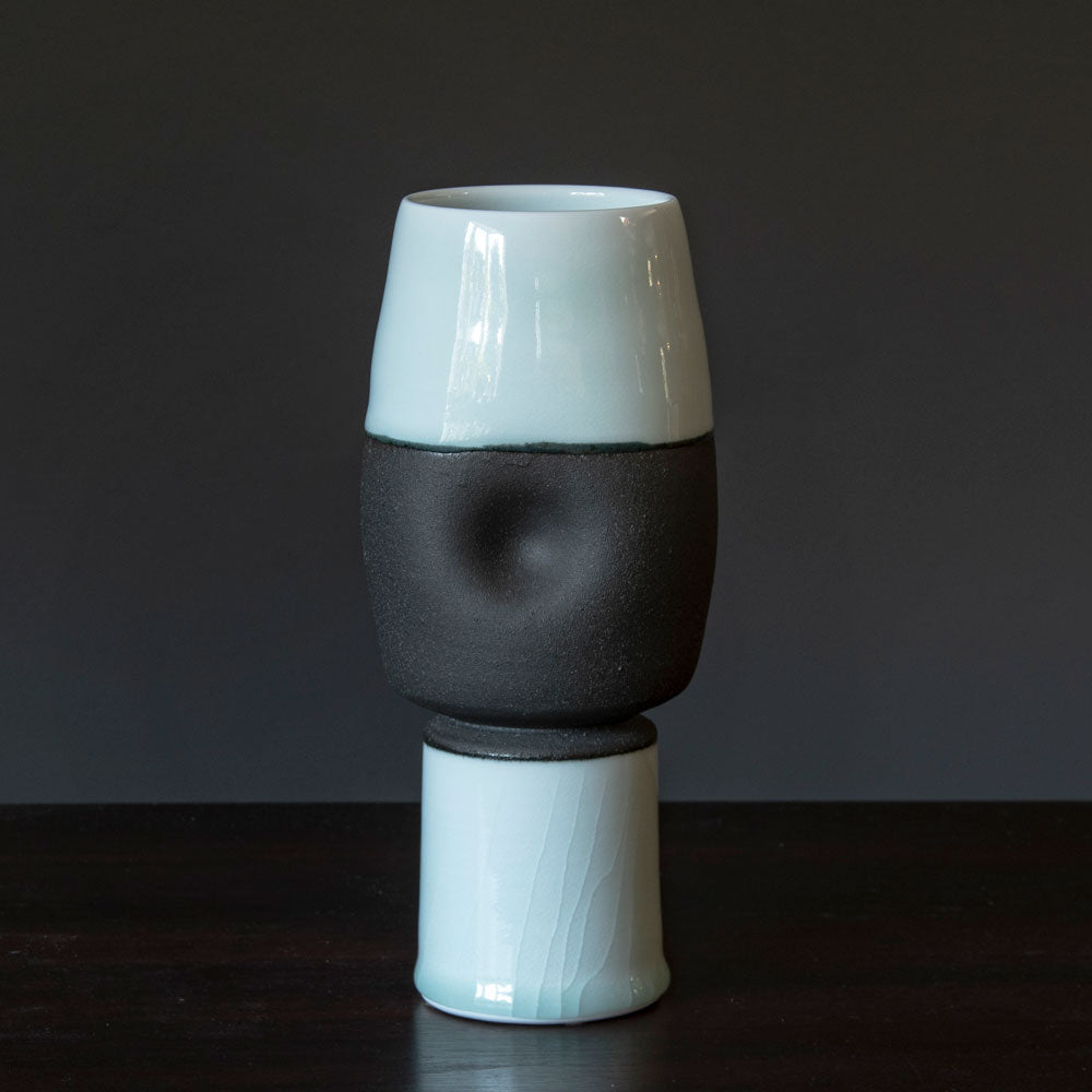 Fritz Rossmann, Germany, porcelain vase with celadon glaze G9254