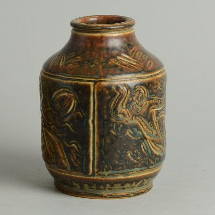 "Jonah and the Whale" Vases by Jais Nielsen for Royal Copenhagen F1774