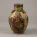 Jais Nielsen for Royal Copenhagen, Denmark, stoneware vase with figures in relief N2908