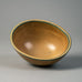 Gunnar Nylund for Rorstrand, stoneware bowl with yellow ochre matte glaze A1226