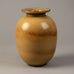 Gunnar Nylund for Rörstrand, Sweden, stoneware vase with yellow ochre glaze G9425