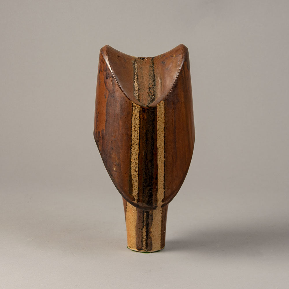 Dieter Crumbiegel, Germany, unique stoneware sculptural vessel G9126