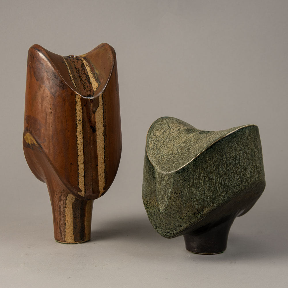 Dieter Crumbiegel, Germany, unique stoneware sculptural vessel G9126