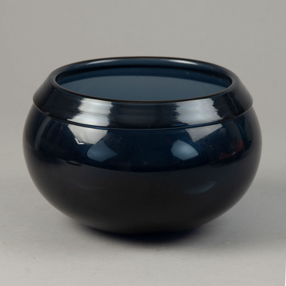 Timo Sarpaneva for Iittala, Finland, blue glass bowl H1183