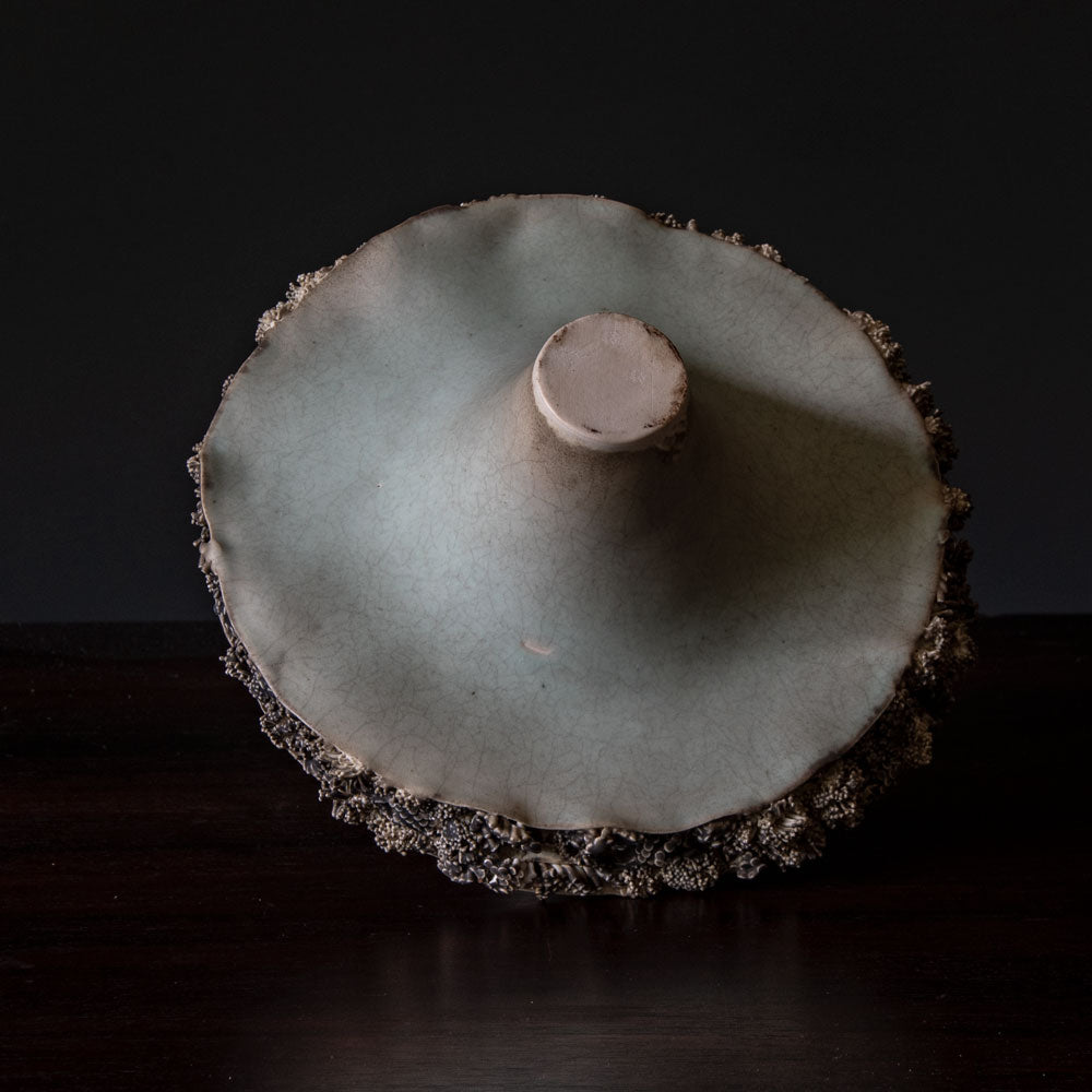 Peter Simpson, UK, unique stoneware sculptural vase H1075