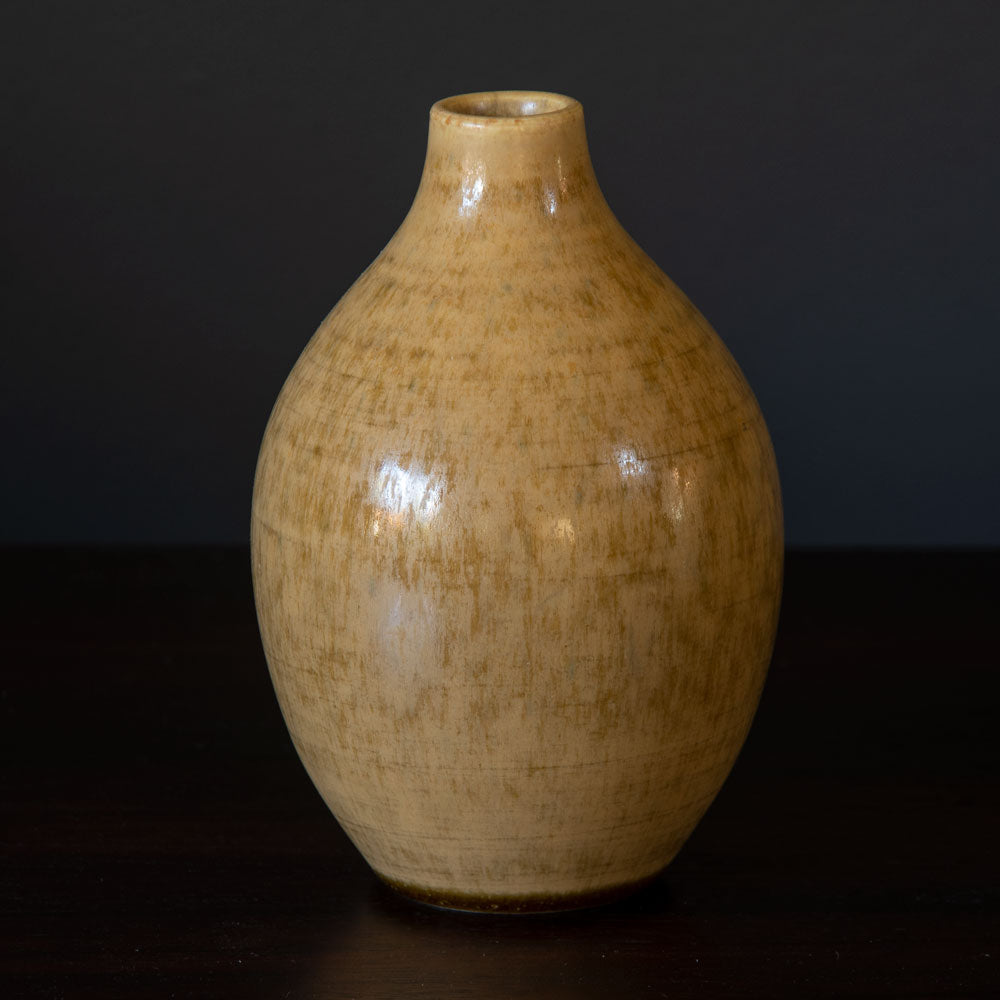 Erich and Ingrid Triller for Tobo, vase with yellow glaze G9472