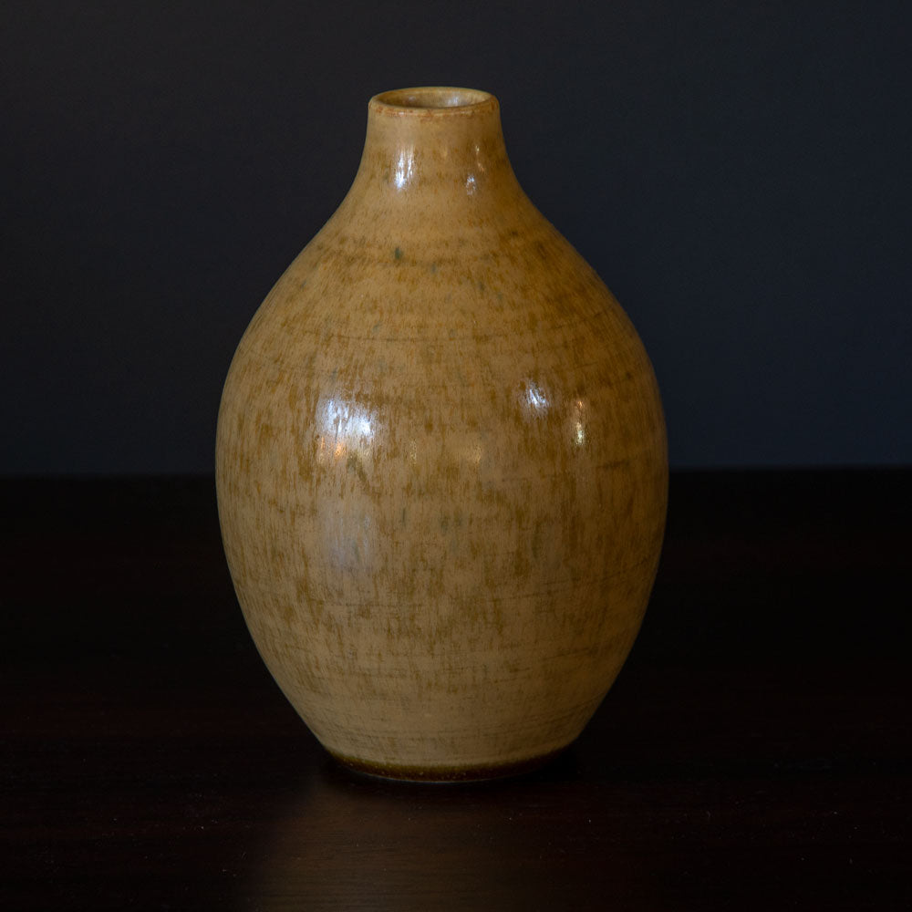 Erich and Ingrid Triller for Tobo, vase with yellow glaze G9472