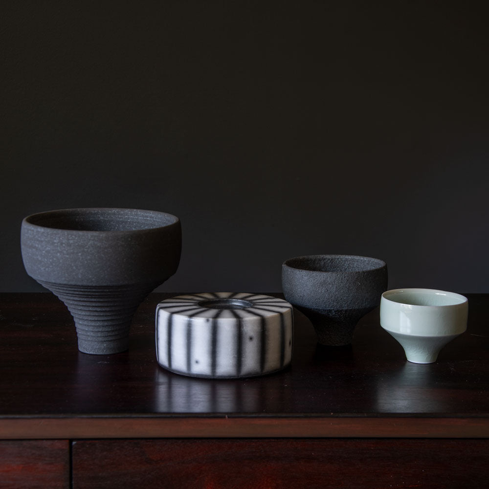 Tim Andrews, UK earthenware raku multi-part sculptural vessel H1224