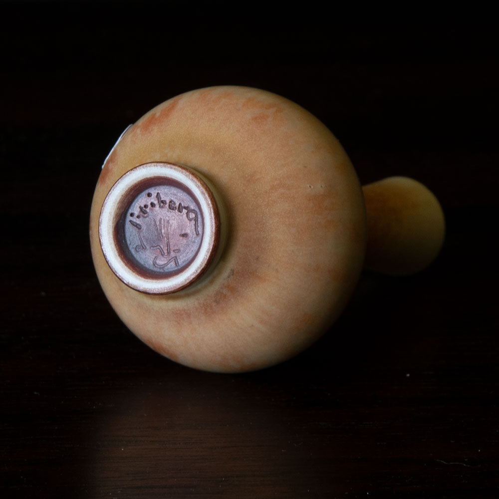 Berndt Friberg for Gustavsberg miniature vase with pale brown glaze F8257