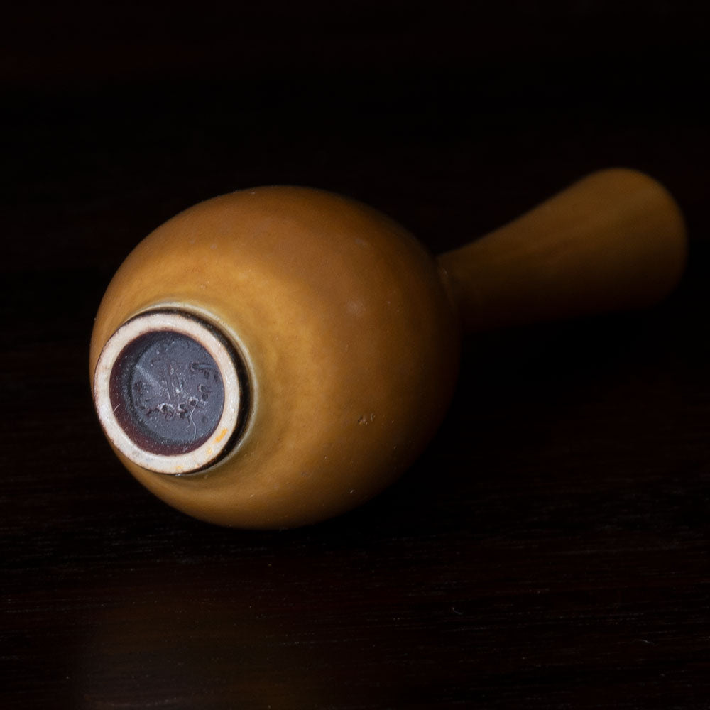 Berndt Friberg for Gustavsberg miniature longnecked vase with brown glaze G9351