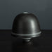 Horst Göbbels, own studio, Germany, sculptural vessel with black and white glaze H1000