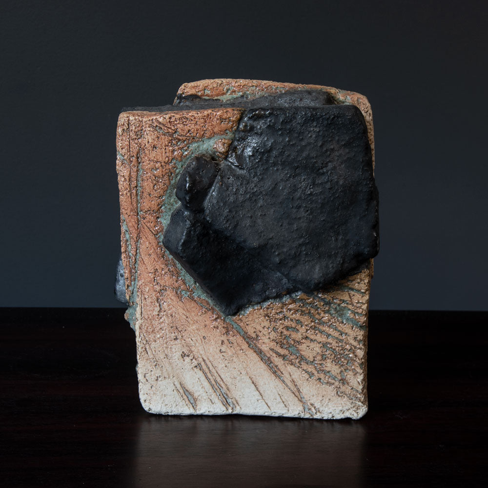 Robert Sturm, Germany, unique stoneware sculptural vessel E7284