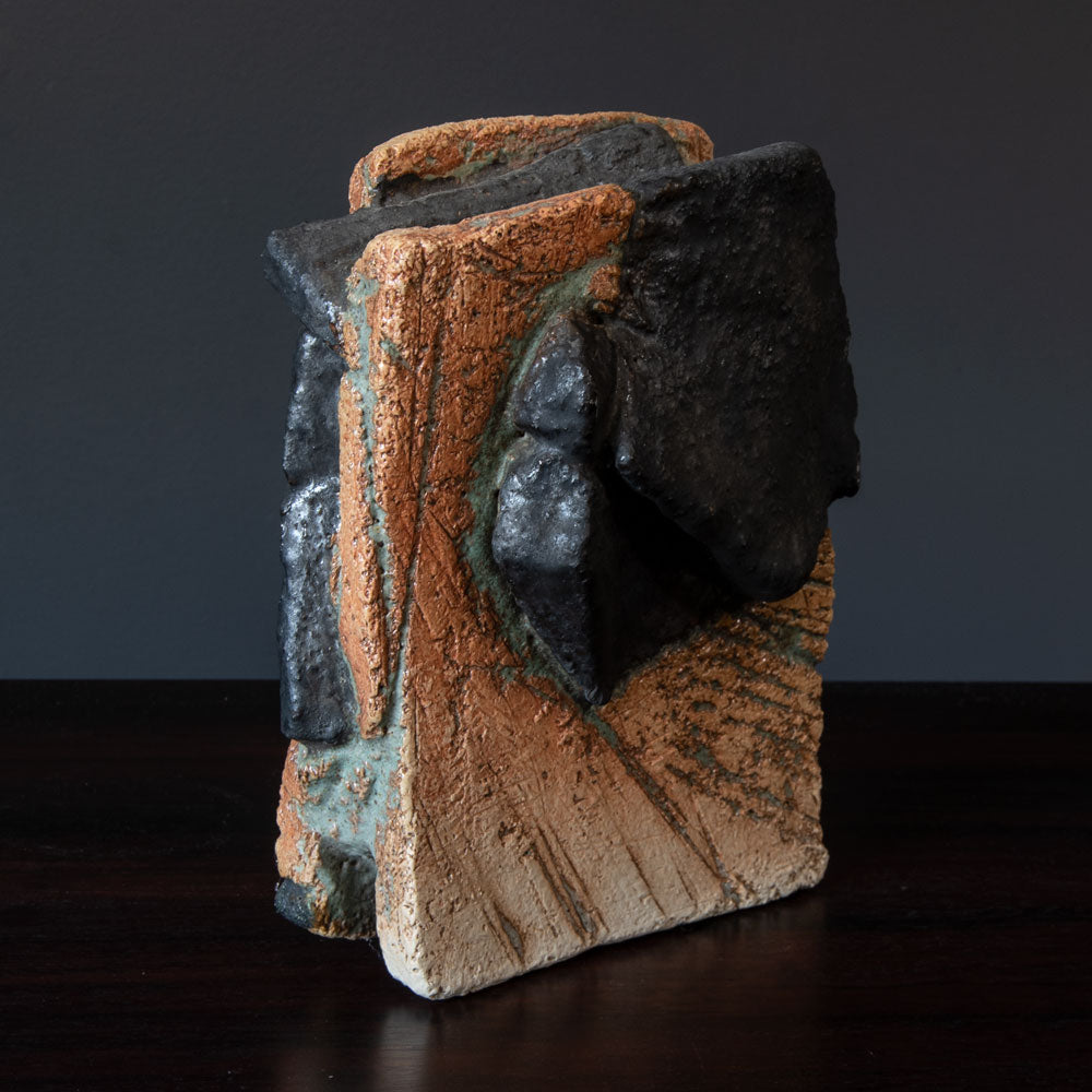 Robert Sturm, Germany, unique stoneware sculptural vessel E7284