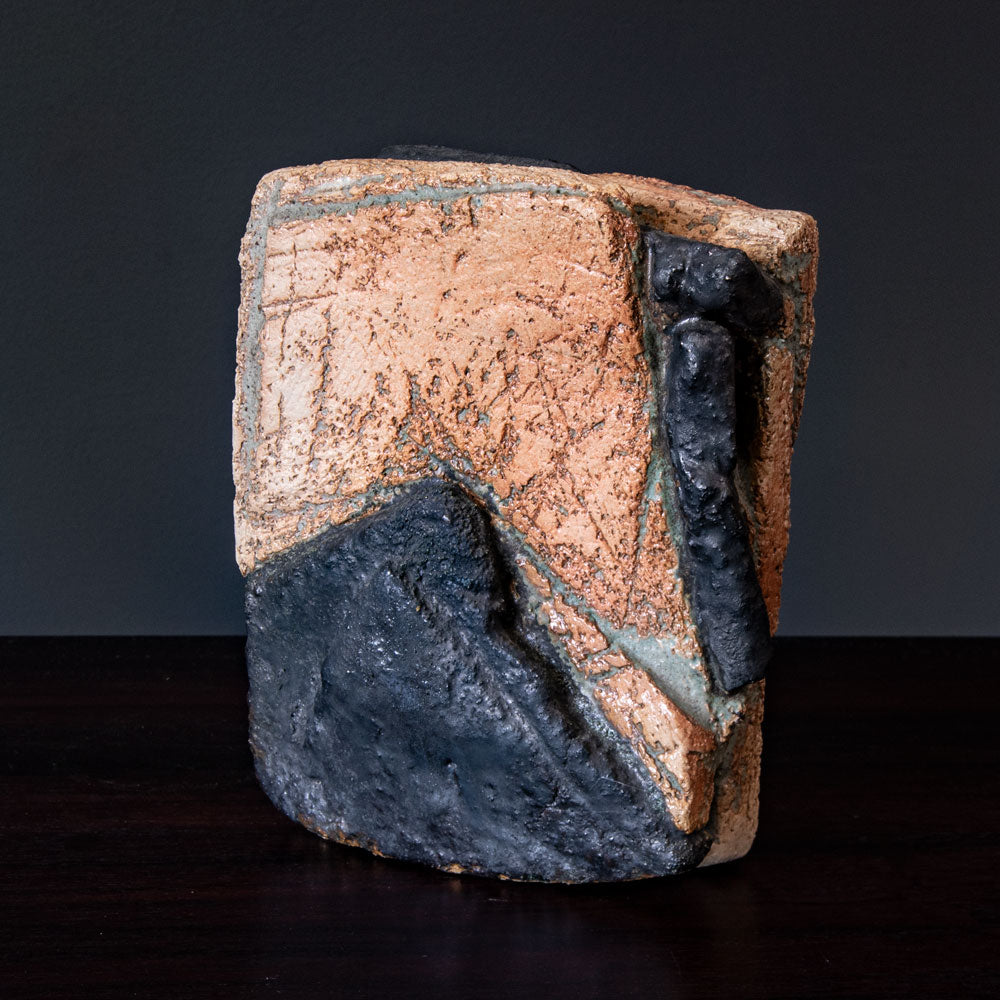 Robert Sturm, Germany, unique stoneware sculptural vessel E7284